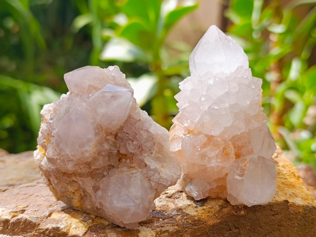 Natural Mixed Spirit Quartz Crystals and Clusters x 12 From Boekenhouthoek, South Africa