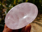Polished Gemmy Rose Quartz Bowls x 6 From Ambatondrazaka, Madagascar