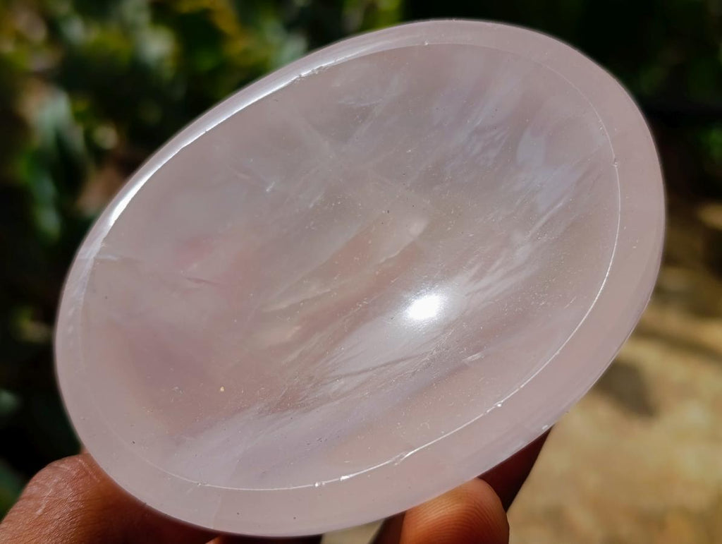 Polished Gemmy Rose Quartz Bowls x 6 From Ambatondrazaka, Madagascar