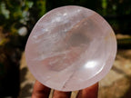 Polished Gemmy Rose Quartz Bowls x 6 From Ambatondrazaka, Madagascar