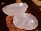 Polished Gemmy Rose Quartz Bowls x 6 From Ambatondrazaka, Madagascar