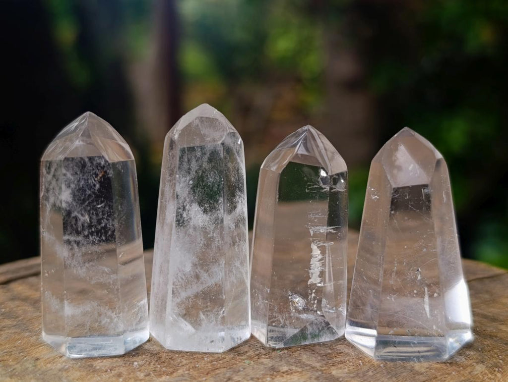 Polished Quartz Crystals with Inclusions x 35 From Madagascar
