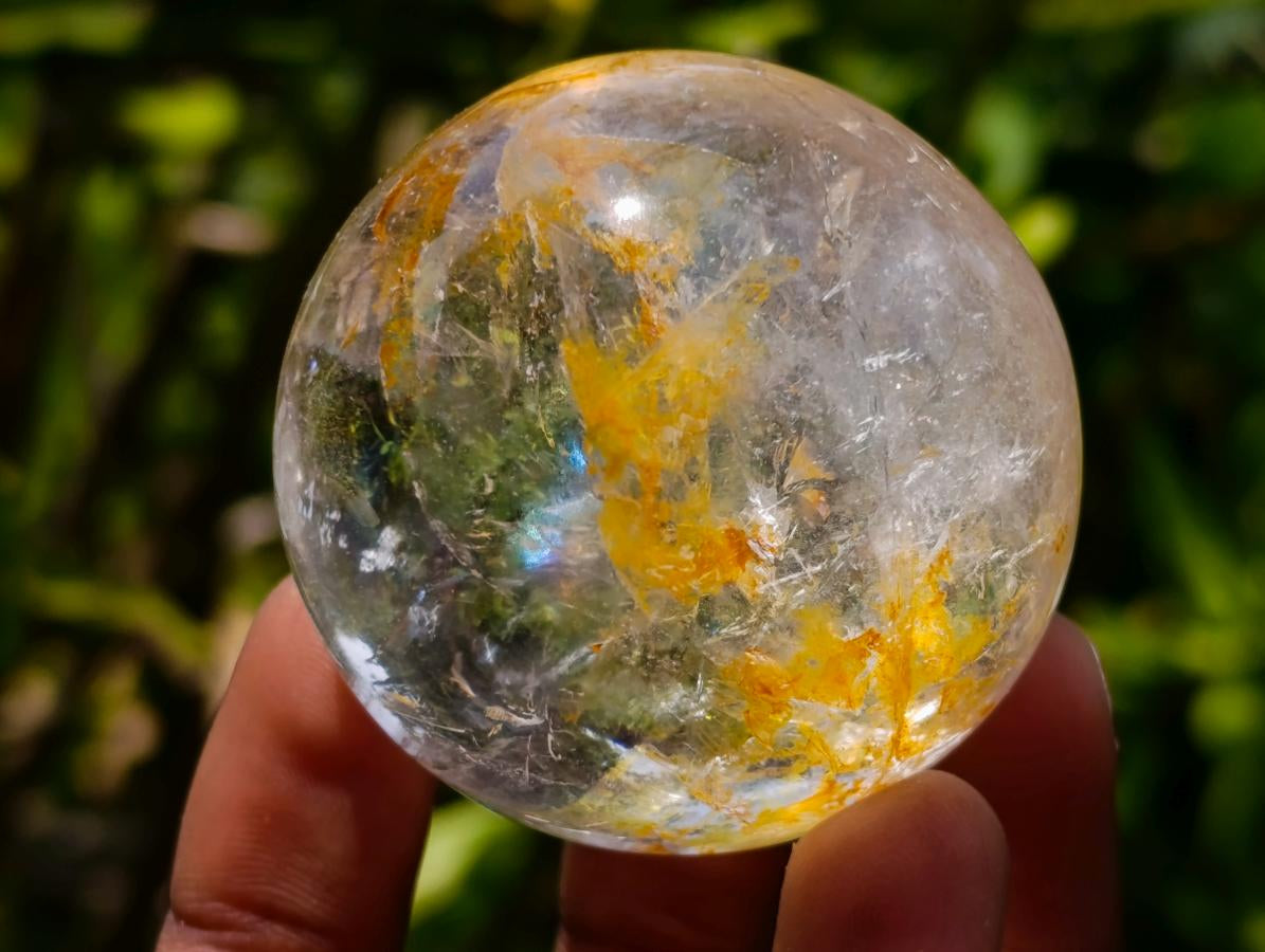 Polished Smokey and Clear Quartz Spheres x 8 From Madagascar