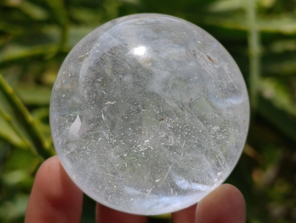 Polished Smokey and Clear Quartz Spheres x 8 From Madagascar