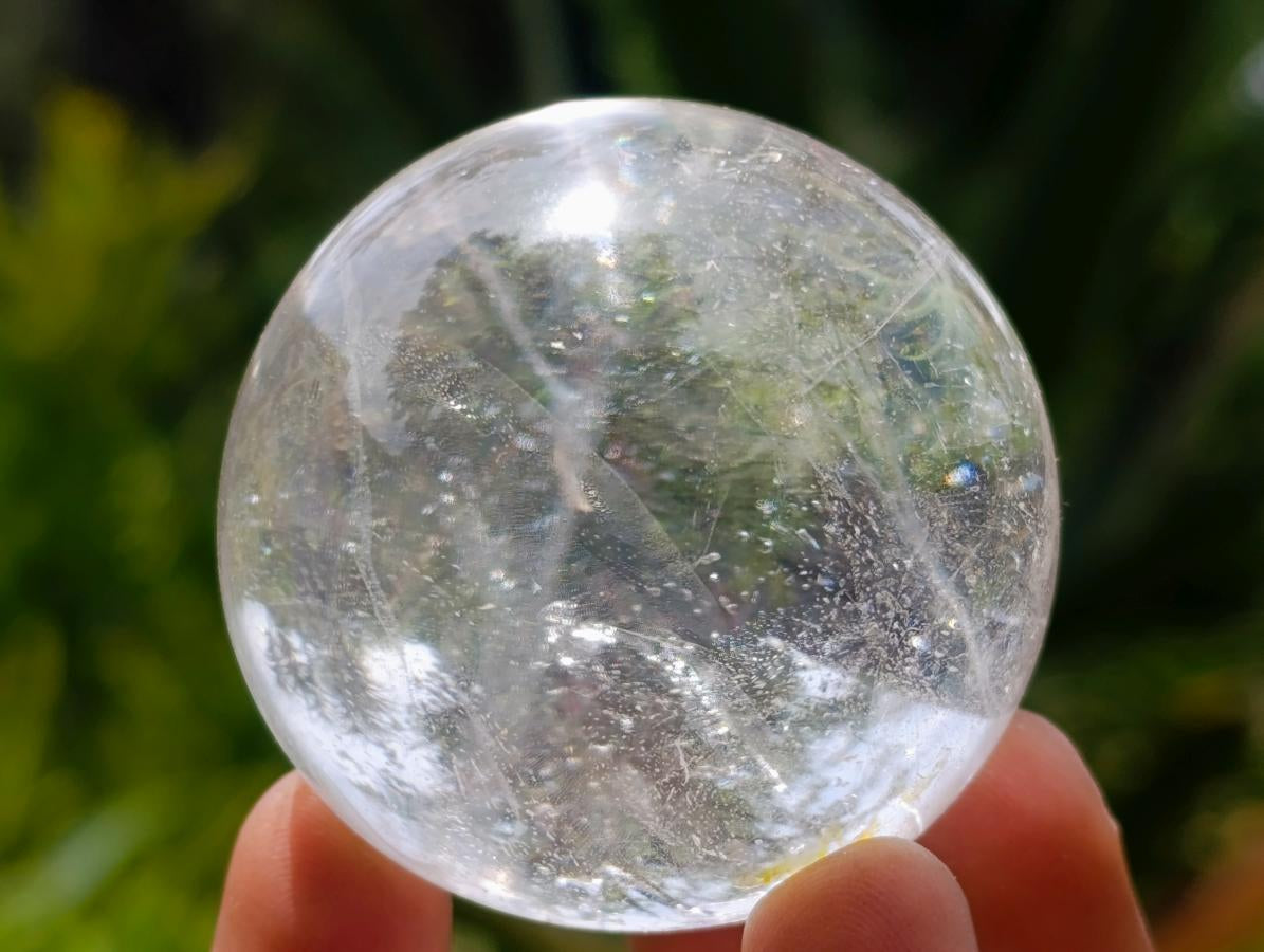 Polished Smokey and Clear Quartz Spheres x 8 From Madagascar