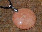 Hand Made Peach Moonstone Assorted Shaped Pendants x 12 From Madagascar