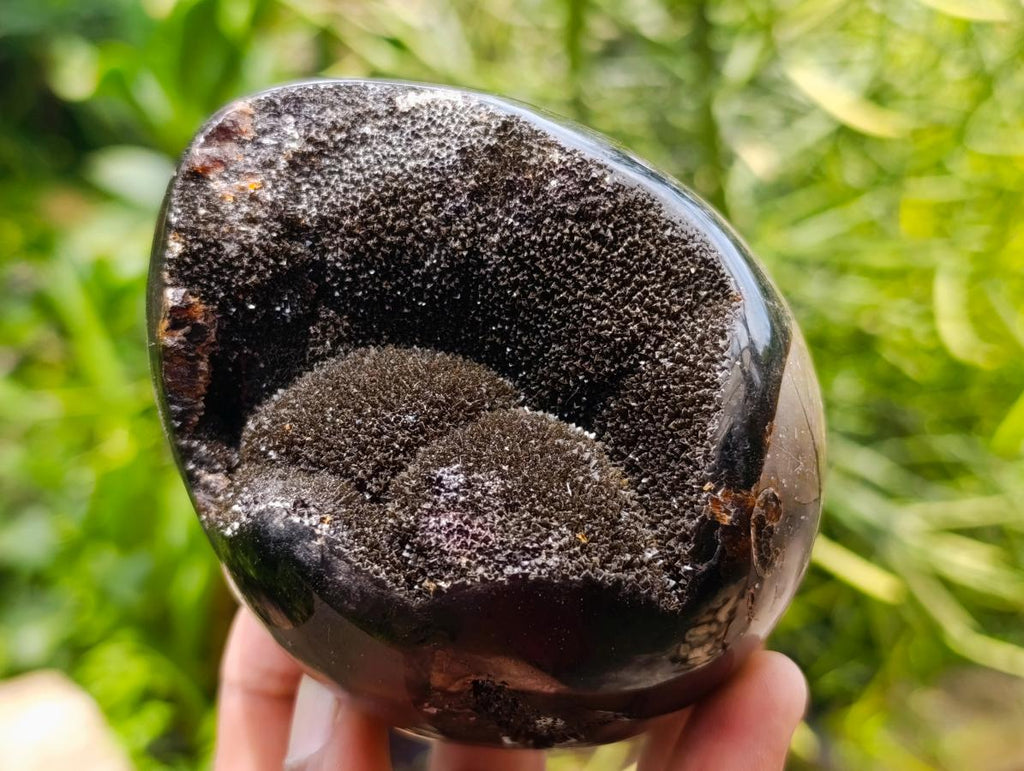 Polished Septerye Sauvage "Dragons Egg" Geodes x 3 From Mahajanga, Madagascar