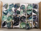 Natural Watermelon Fluorite Cobbed Specimens x 24 From Uis, Namibia