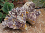 Natural Rare Amethyst Asylum Quartz Clusters x 12 From Luena, Congo