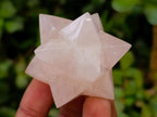 Hand Made Gemmy Rose Quartz Merkabahs x 5 From Madagascar
