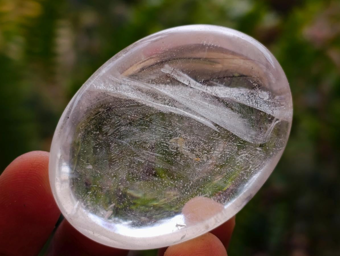 Polished Clear Quartz Crystal Galets x 20 From Madagascar
