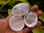 Polished Clear Quartz Crystal Galets x 20 From Madagascar