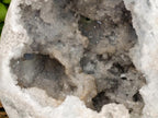 Polished XL Celestite Crystal Geode Centred Gemstone Egg x 1 From Sakoany, Madagascar
