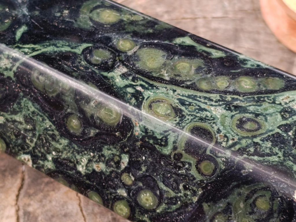 Polished XL Stromatolite Standing Display Crystal x 1 From Madagascar