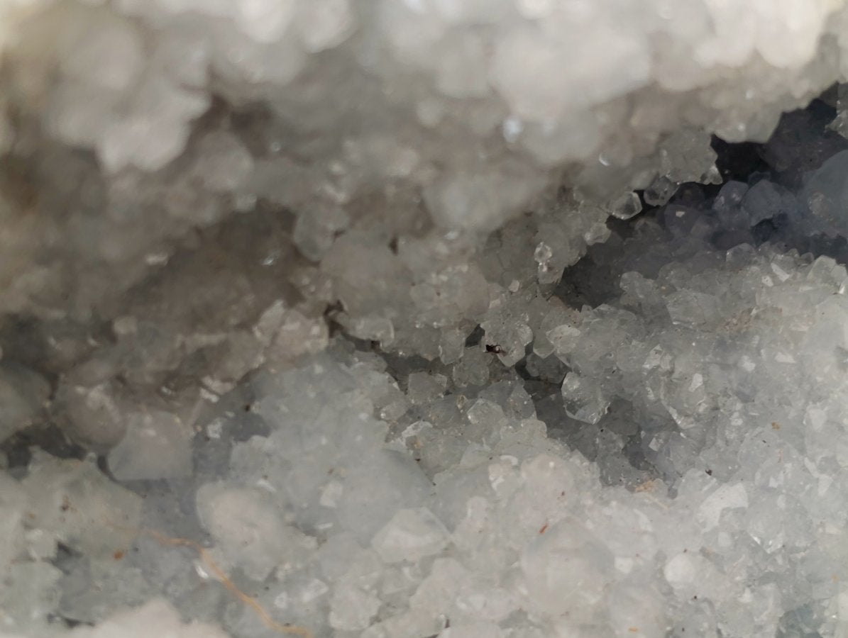 Polished Large Blue Celestite Gemstone Egg x 1 From Sakoany, Madagascar