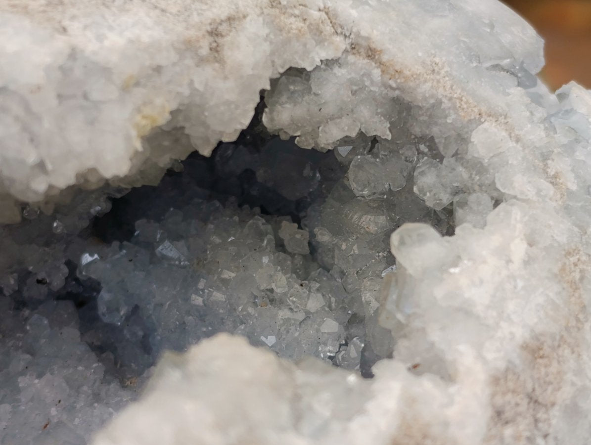 Polished Large Blue Celestite Gemstone Egg x 1 From Sakoany, Madagascar