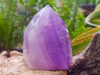 Polished Window Amethyst Crystals x 2 From Akansobe, Madagascar