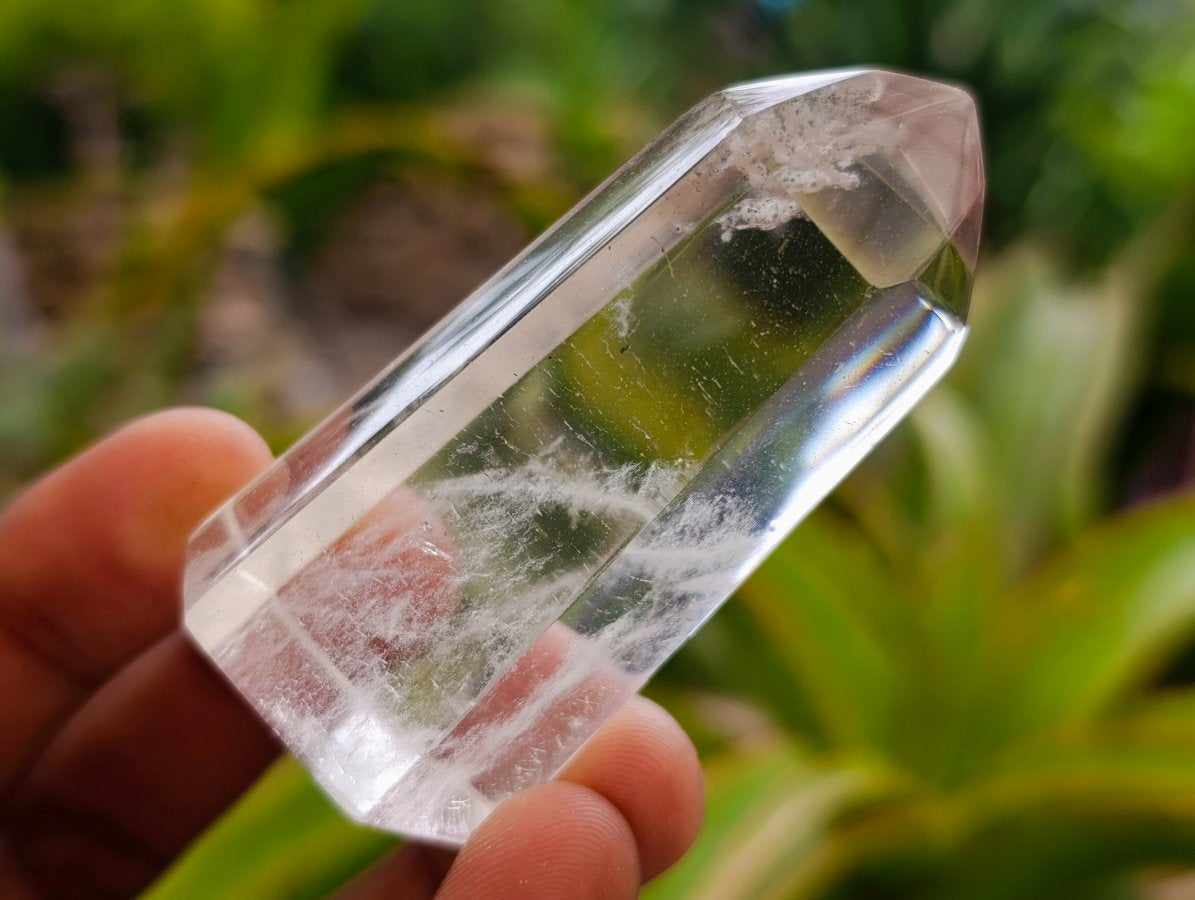 Polished Clear and Optic Quartz Crystals x 12 From Madagascar