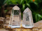 Polished Clear and Optic Quartz Crystals x 12 From Madagascar