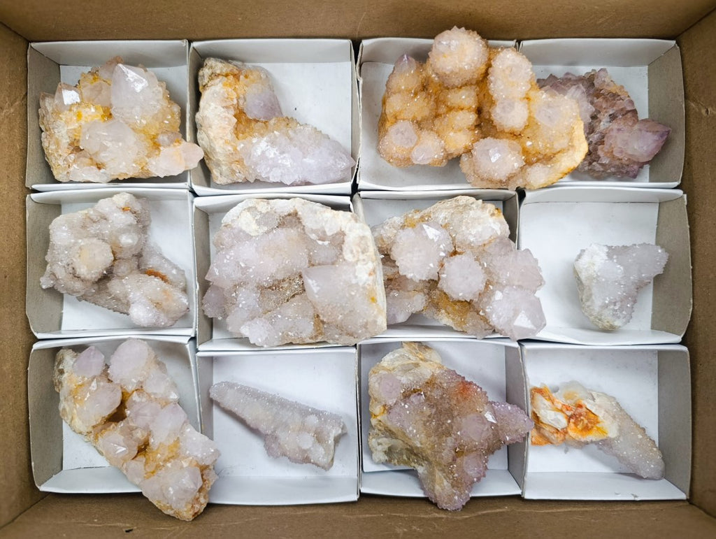 Natural Amethyst Spirit Crystals and Clusters x 12 From Boekenhouthoek, South Africa