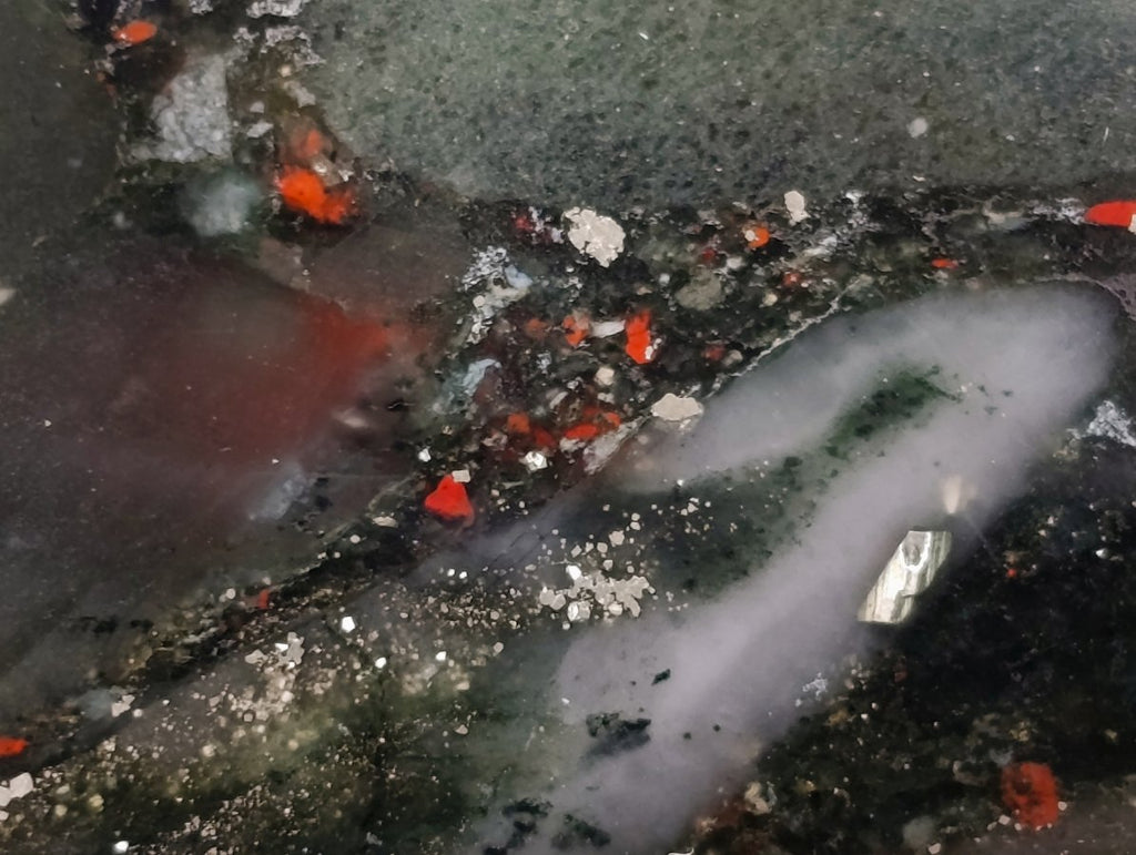 Polished Bloodstone Standing Free Forms x 2 From Swaziland