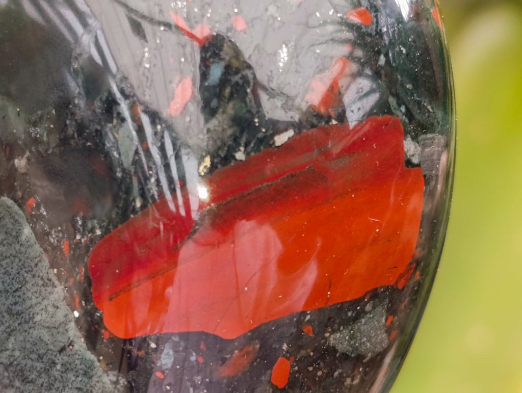 Polished Bloodstone Standing Free Forms x 2 From Swaziland