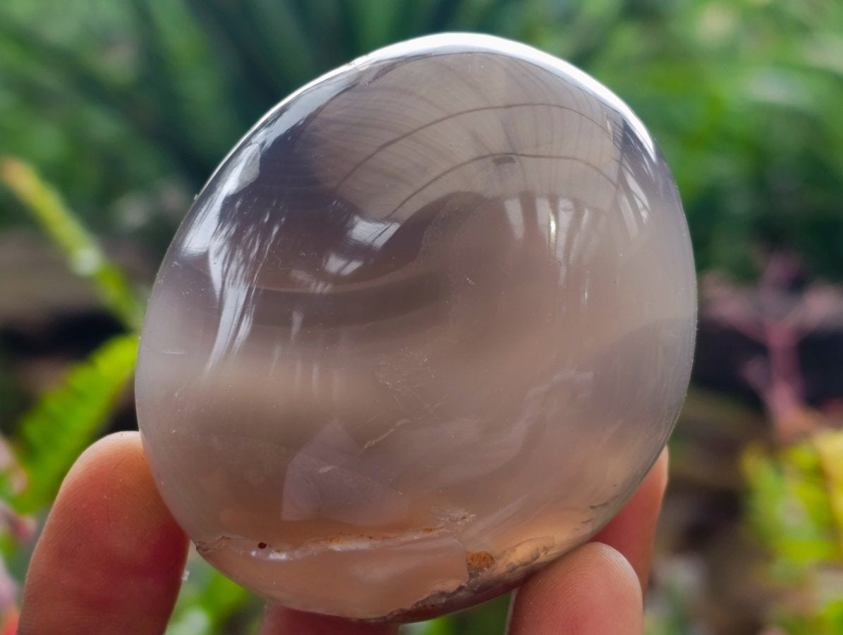 Polished Banded Agate Palm Stones x 15 From Madagascar