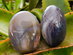 Polished Banded Agate Palm Stones x 15 From Madagascar