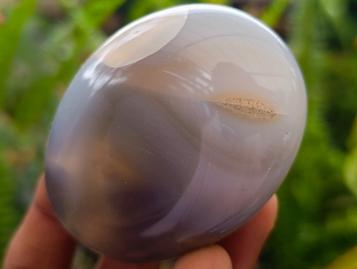 Polished Banded Agate Palm Stones x 15 From Madagascar