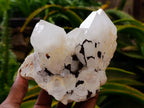 Natural Clear Quartz Crystal Clusters x 3 From Madagascar