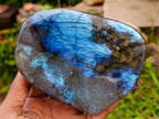 Polished Labradorite Standing Free Forms x 2 From Madagascar