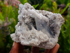 Polished Blue Celestite Geode Egg and Natural Specimen x 2 From Sakoany, Madagascar