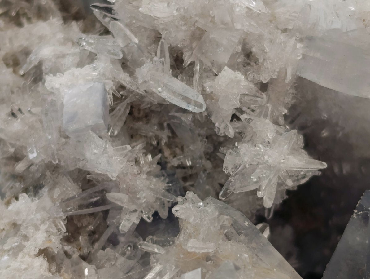 Polished Blue Celestite Geode Egg and Natural Specimen x 2 From Sakoany, Madagascar