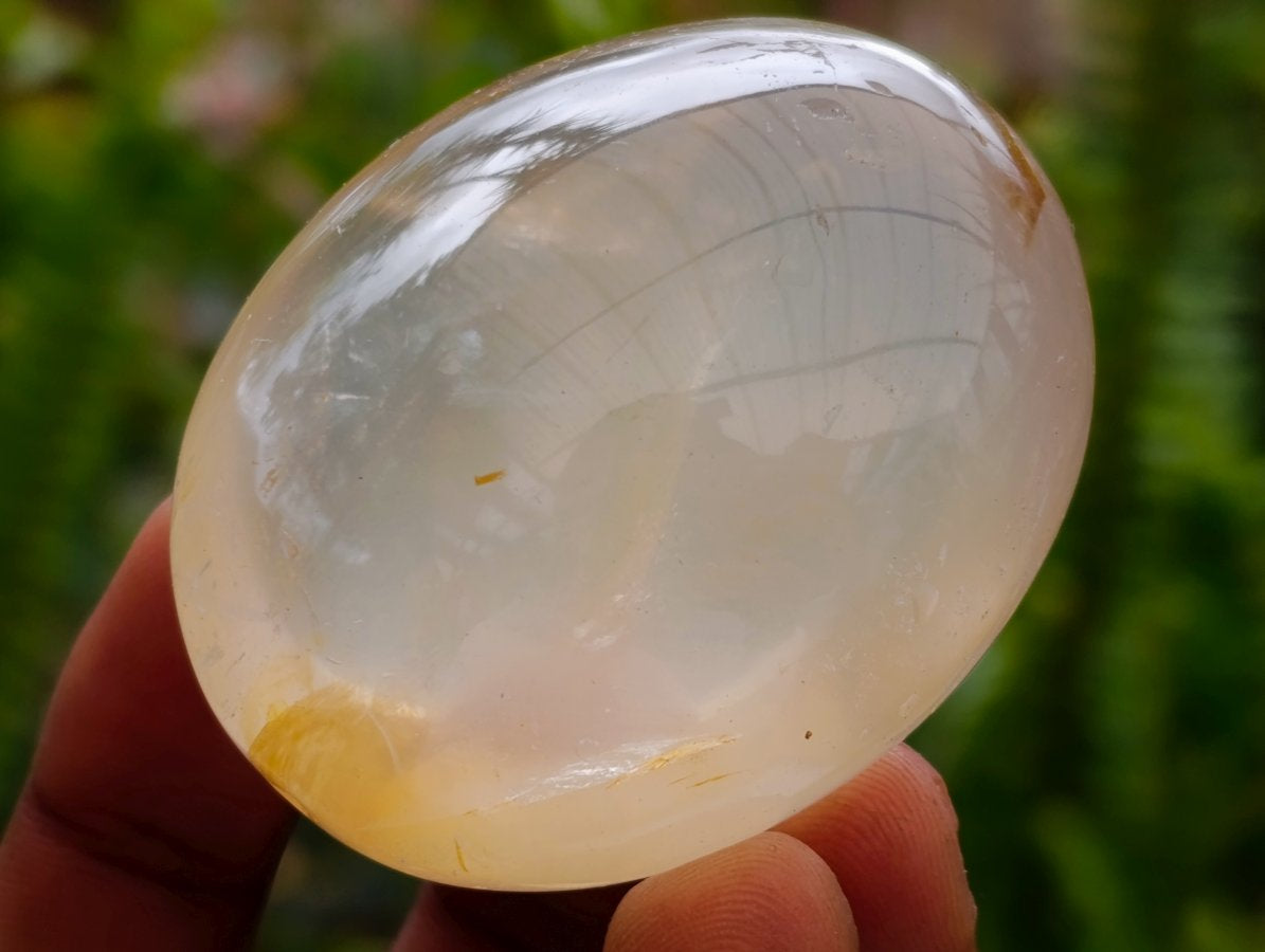 Polished Clear Quartz Crystal Galets x 24 From Madagascar