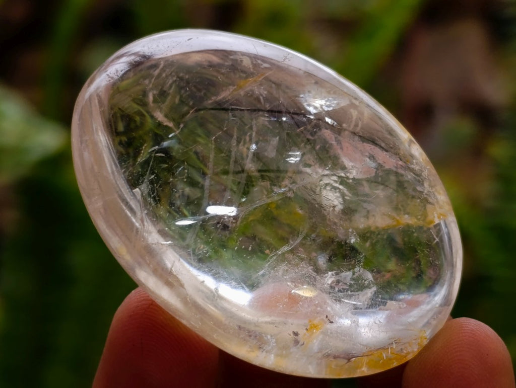 Polished Clear Quartz Crystal Galets x 24 From Madagascar