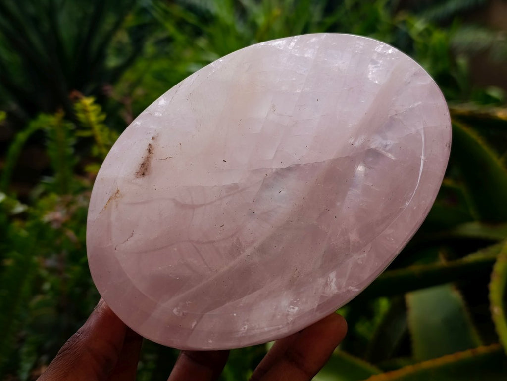 Polished Gemmy Rose Quartz Bowls x 2 From Madagascar