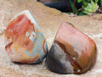 Polished Polychrome Jasper Flames x 6 From NW Coast, Madagascar