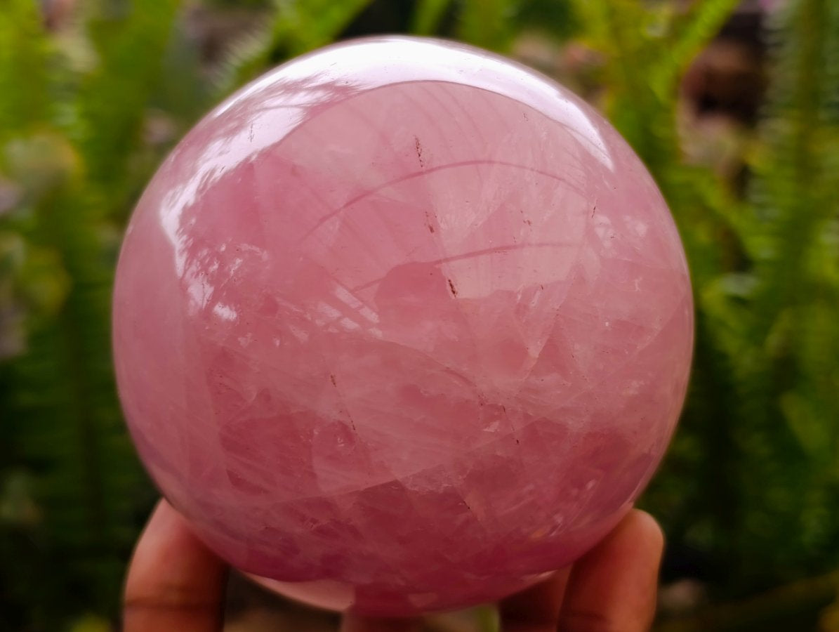 Polished Gemmy Star Rose Quartz Spheres x 2 From Madagascar
