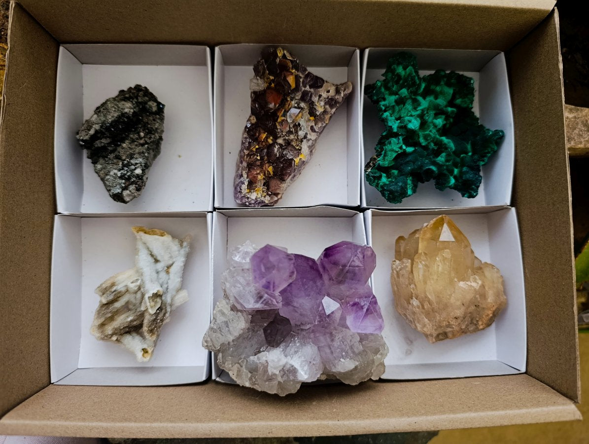 Natural Mix Of Multi Mineral Specimens x 6 From Southern Africa