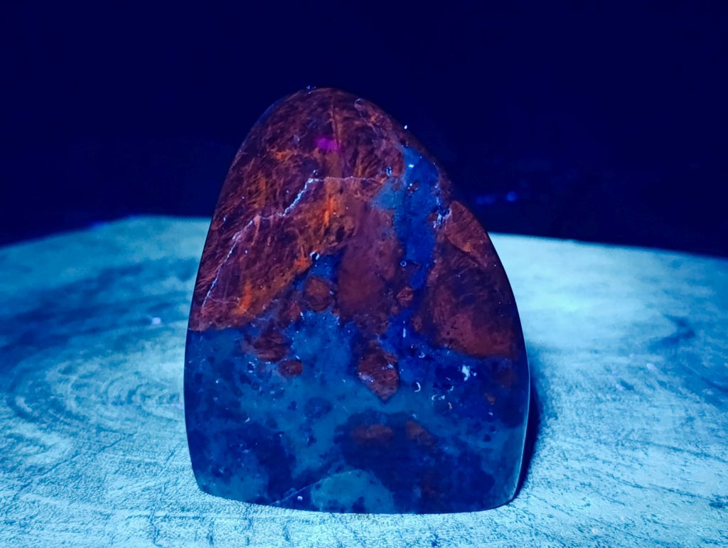 Polished Sodalite Standing Free Forms x 2 From Kunene River, Namibia