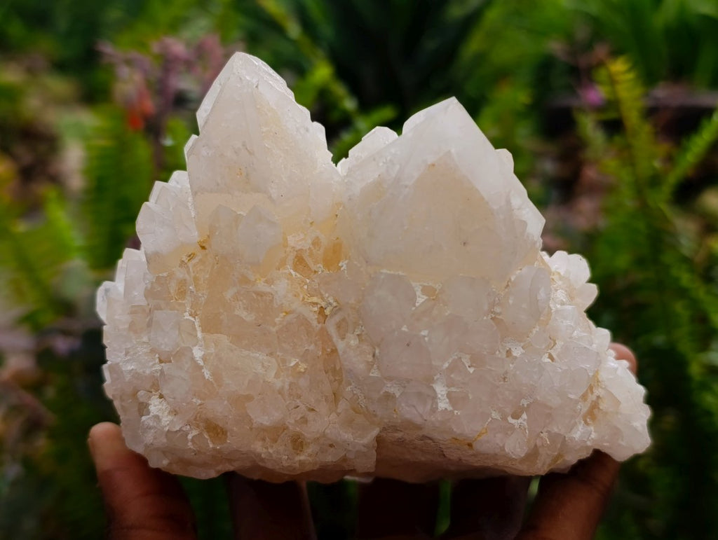 Natural Cascading Candle Quartz Clusters x 3 From Antsirabe, Madagascar