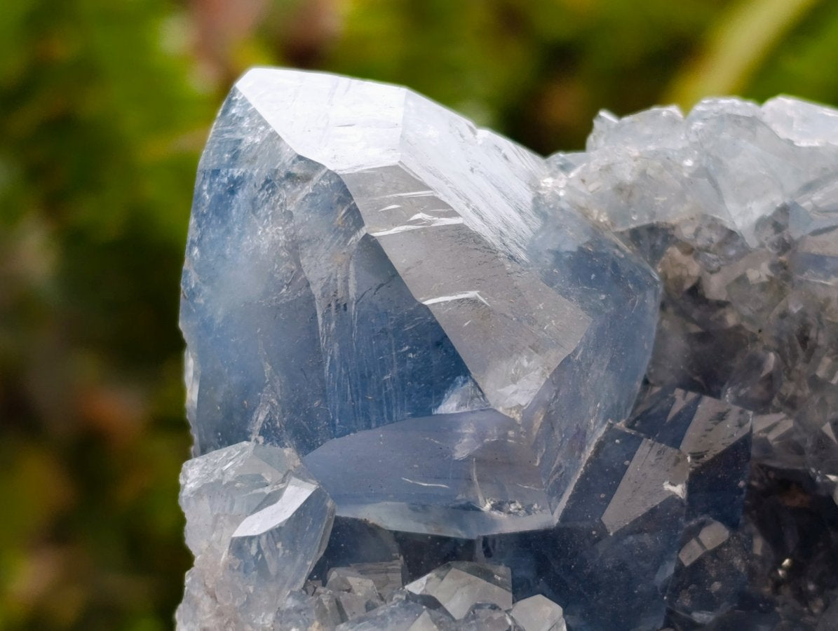 Natural Blue Celestite Specimens x 2 From Sakoany, Madagascar