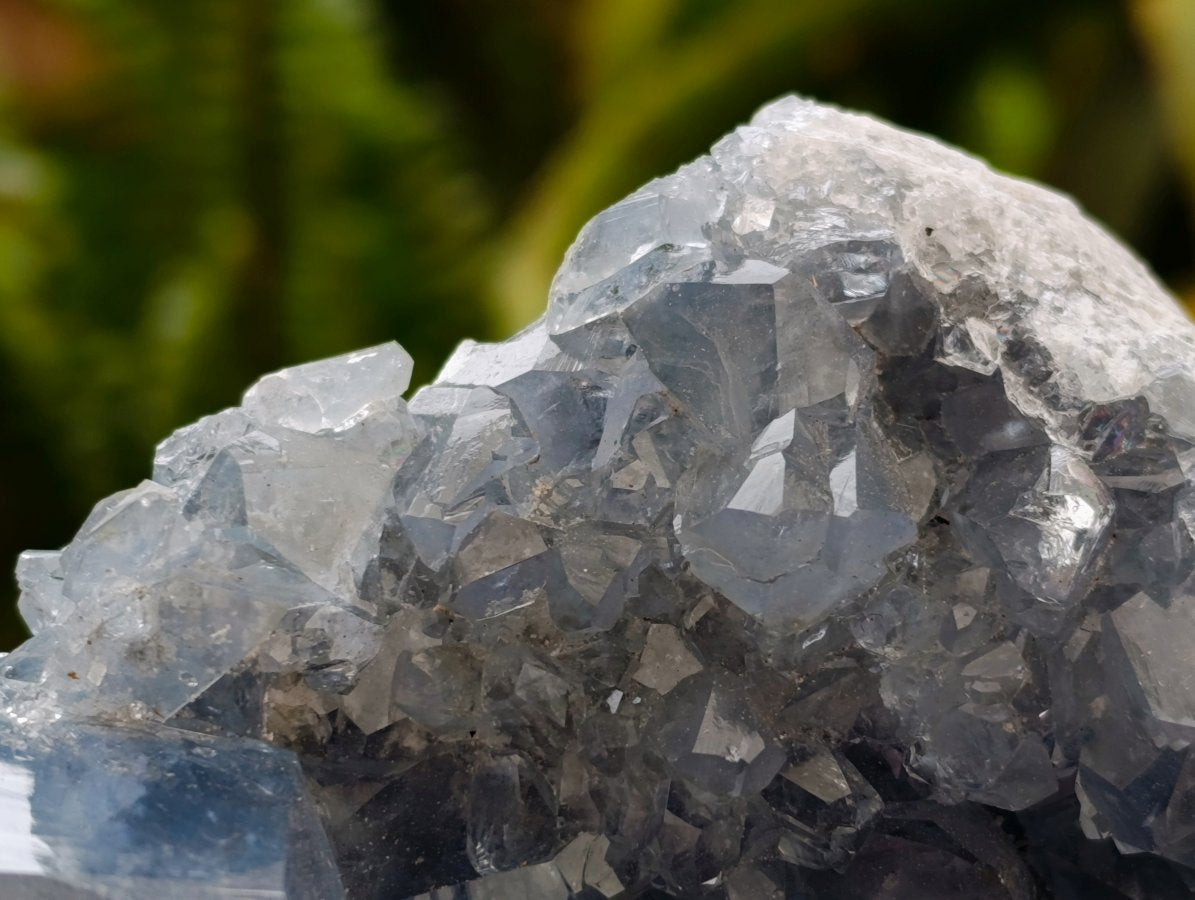Natural Blue Celestite Specimens x 2 From Sakoany, Madagascar