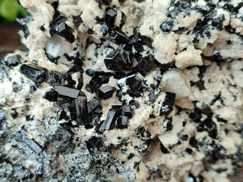 Natural Schorl Black Tourmaline with Feldspar x 3 From Erongo, Namibia
