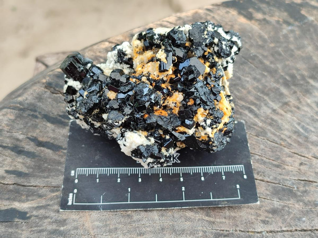 Natural Schorl Black Tourmaline with Feldspar x 3 From Erongo, Namibia