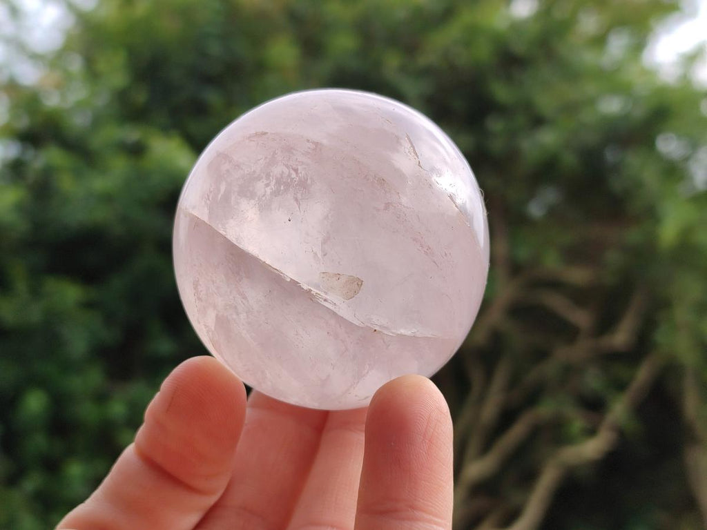 Polished Gemmy Star Rose Quartz Spheres x 6 From Madagascar