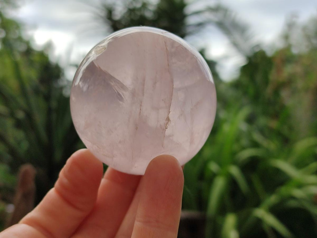 Polished Gemmy Star Rose Quartz Spheres x 6 From Madagascar