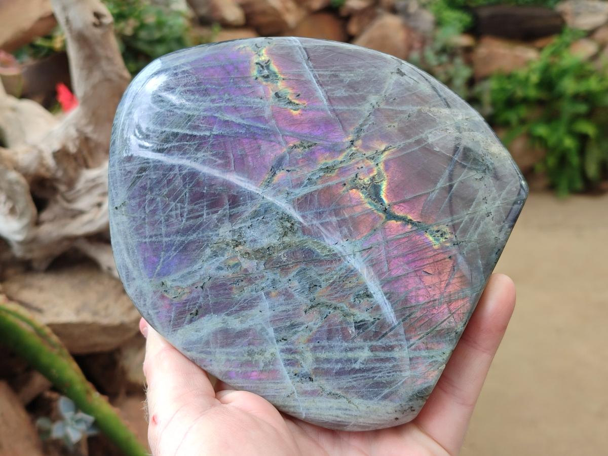 Polished Labradorite Standing Free Form x 1 From Madagascar