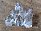 Polished Clear and Optic Quartz Crystals x 20 From Madagascar