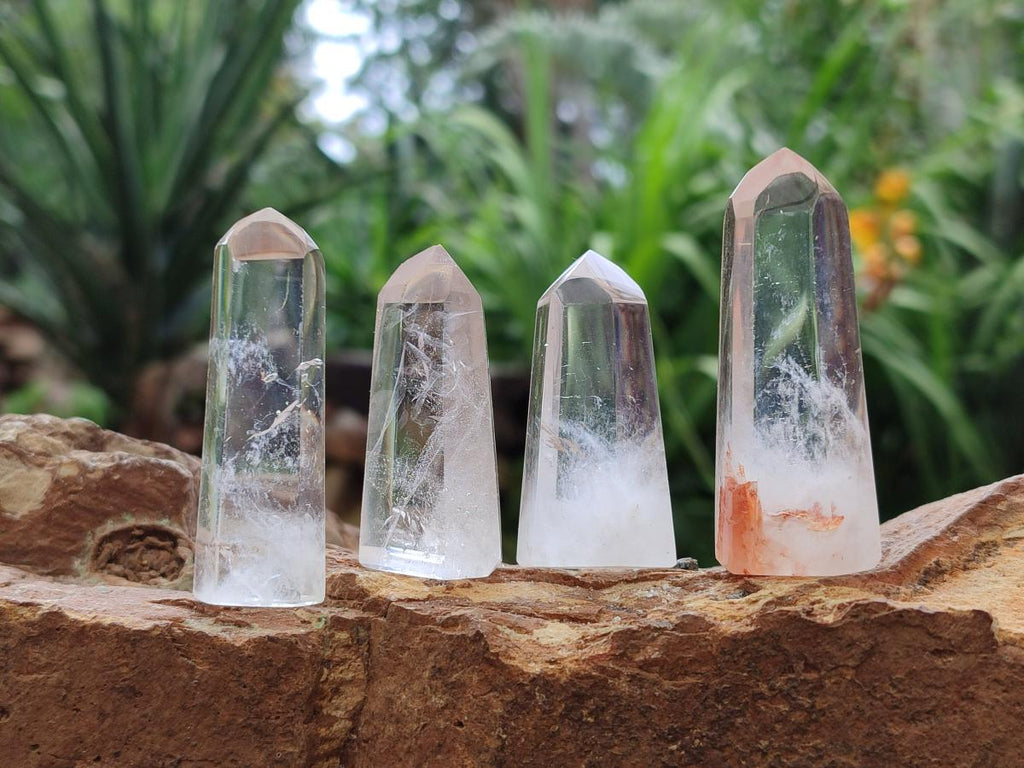 Polished Clear and Optic Quartz Crystals x 20 From Madagascar